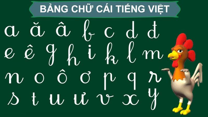 tranh chữ việt con gà