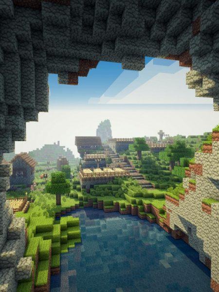 Hình ảnh Minecraft trong hang động