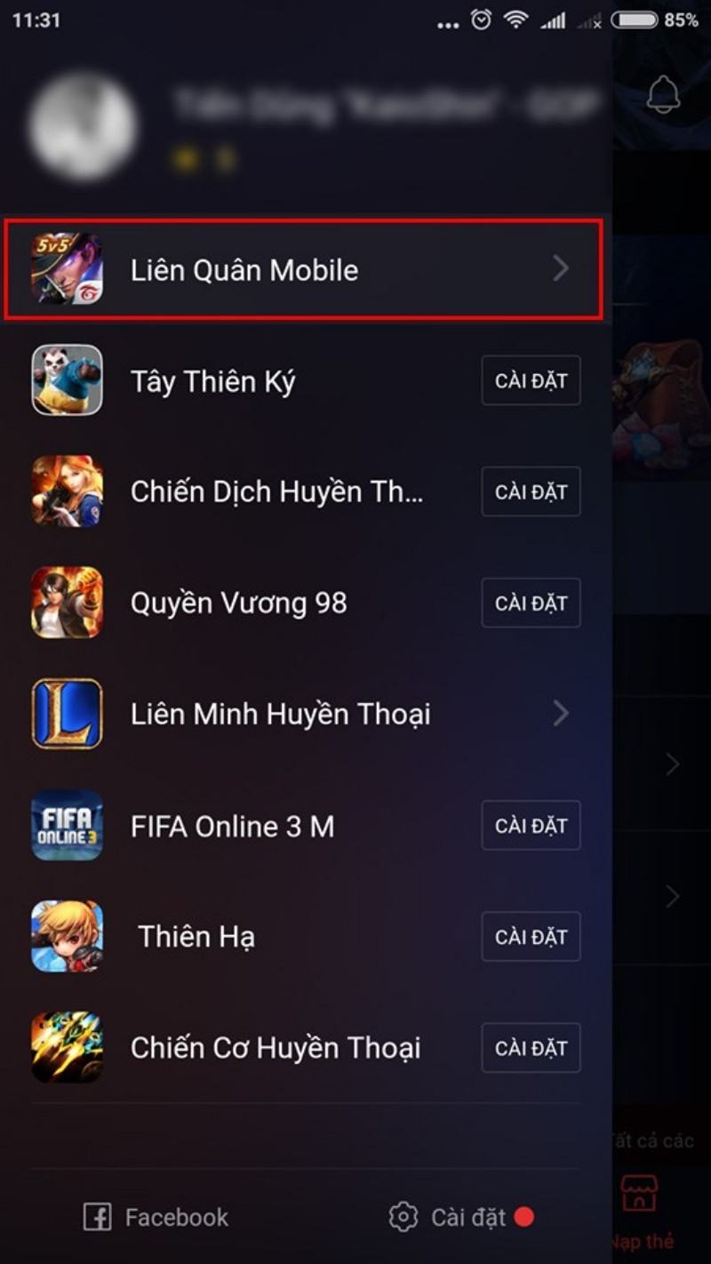 Cách nạp tiền với Garena