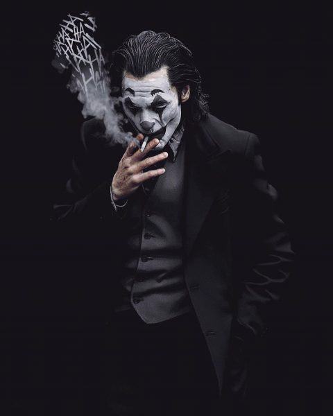Hình ảnh đen trắng của Joker