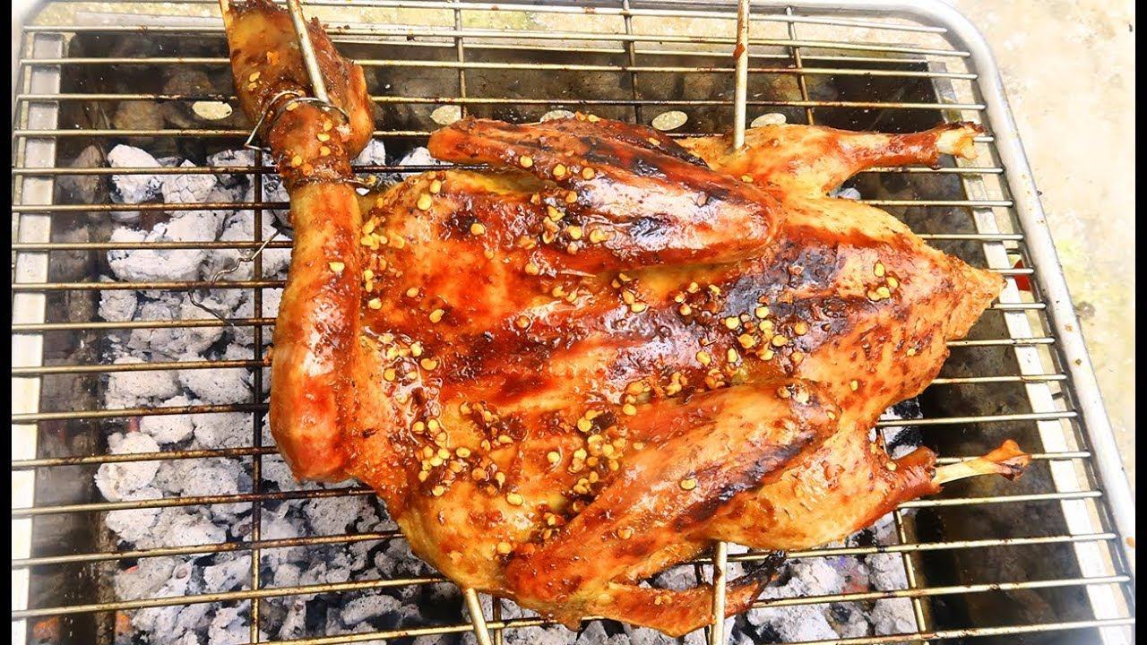 Grilled geese with one bee 2