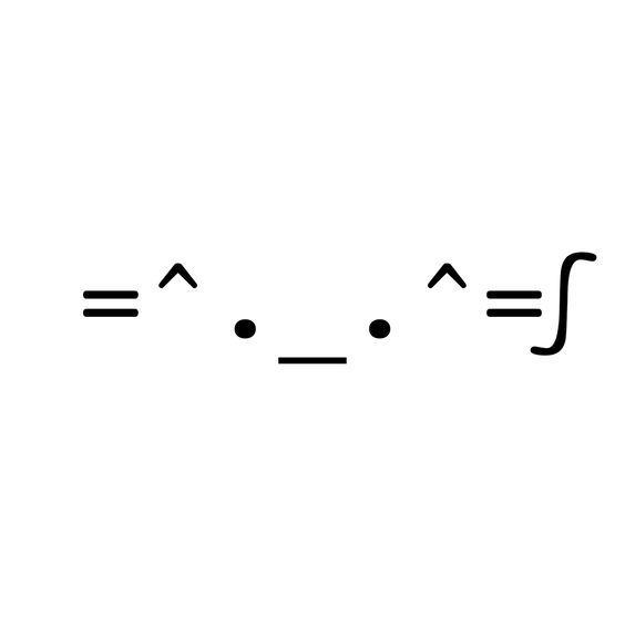 Biểu tượng cảm xúc Nhật Bản - Kaomoji tai mèo dễ thương