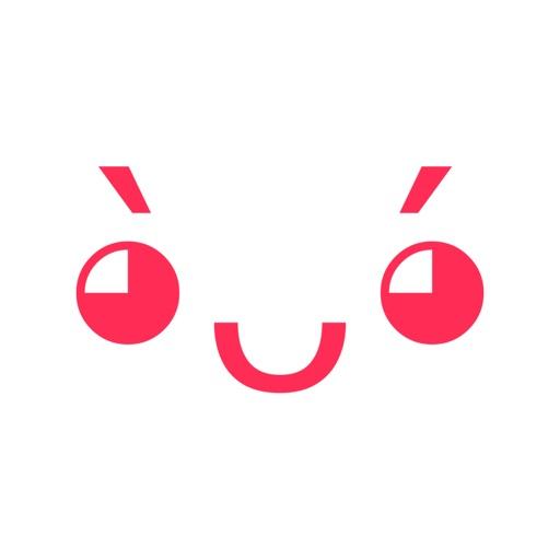 Emoji Nhật Bản dễ thương Kaomoji với đôi mắt phát sáng