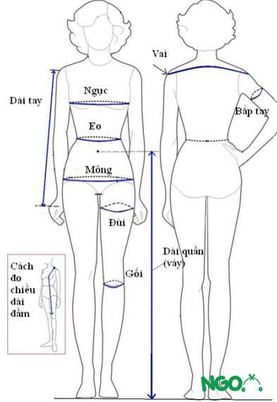 cách cắt áo sơ mi nữ 4