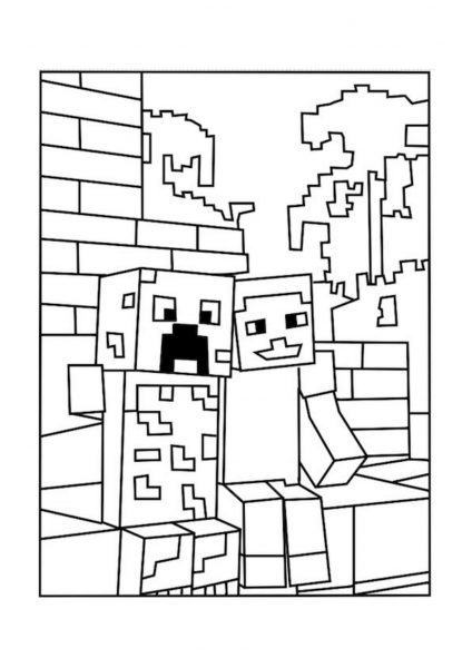 Tổng hợp tranh tô màu Minecraft đẹp nhất dành cho bé  Truyện giáo dục