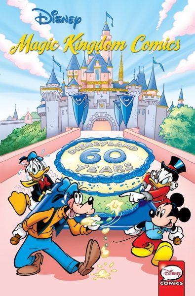 Hình ảnh Vịt Donald và chiếc bánh sinh nhật lần thứ 60