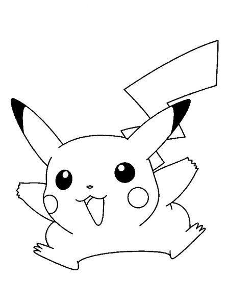 Link download 55 tranh tô màu Pikachu siêu dễ thương cho bé