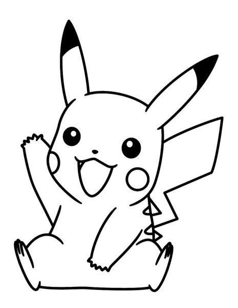 Trang màu Pikachu nâng