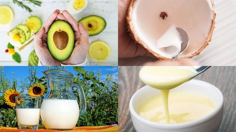 cách làm sinh tố bơ sữa dừa 1