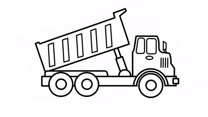 Bé Tập Vẽ Xe Ben  How to draw Dump Truck  Drawing For Kids  Hướng Dẫn Vẽ  Và Tô Màu Xe Ben  YouTube