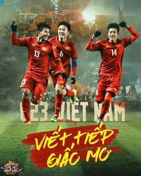 Một hình ảnh đẹp của đội tuyển Việt Nam