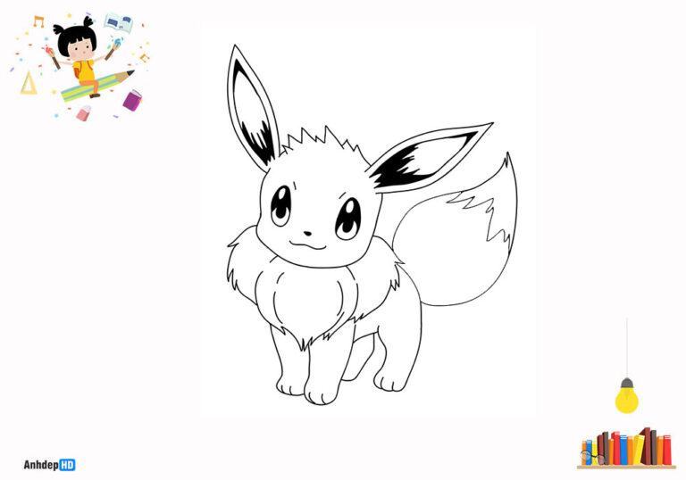 Tranh Tô Màu Pokemon Cute, Đẹp Huyền Thoại Cho Bé Tập Tô