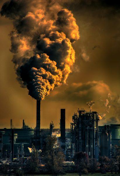 Hình ảnh ô nhiễm không khí từ cầu chì nhà máy