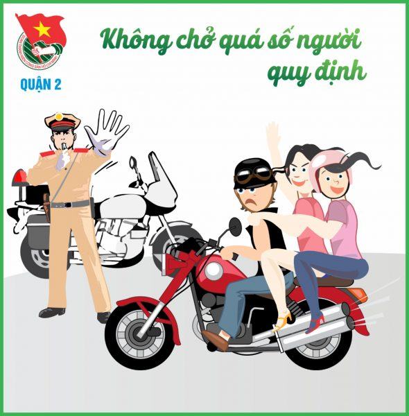 Quy tắc an toàn giao thông không chở quá số người quy định