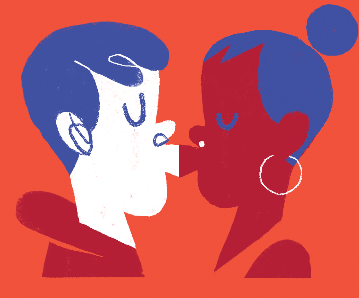 phim hoạt hình tình yêu hai người hôn nhau