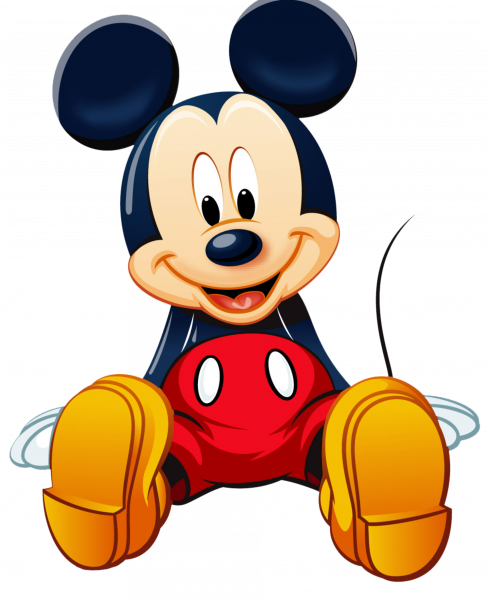 hình ảnh chuột mickey ngồi dễ thương