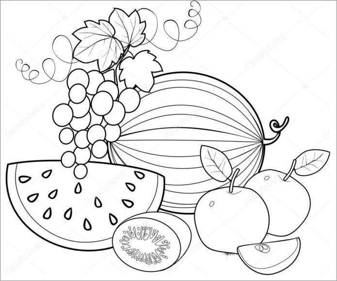 Hình ảnh dưa hấu và nhiều loại trái cây ngon