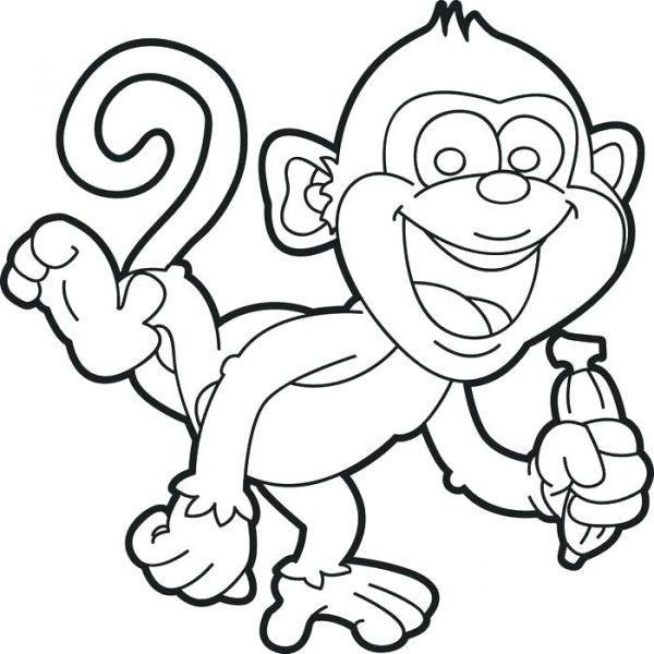 Phim hoạt hình con khỉ há miệng