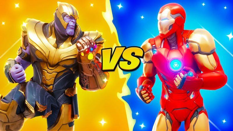 Hình ảnh vũ trụ điện ảnh Thanos và Iron Man