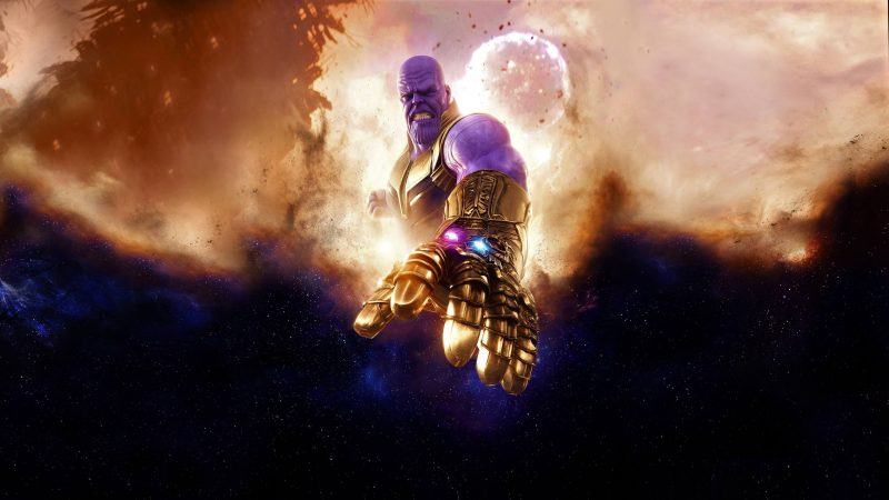 Hình ảnh Thanos dưới mặt trăng 4K.  hình ảnh