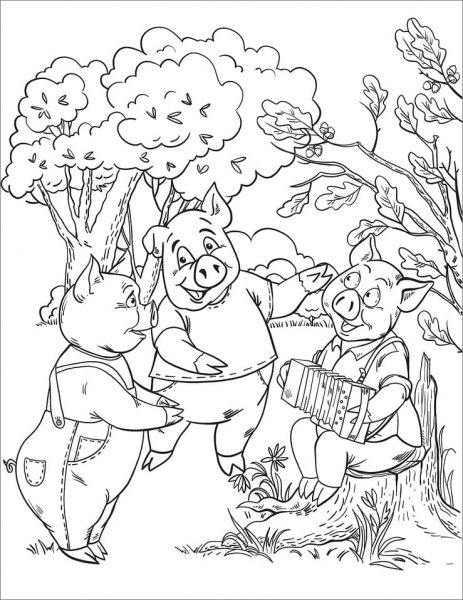 Lợn trong rừng để trang trí