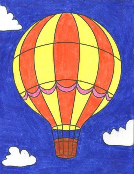 Vẽ khinh khí cầu