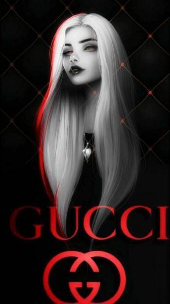Ảnh Gucci là thiếu nữ tóc bạch kim