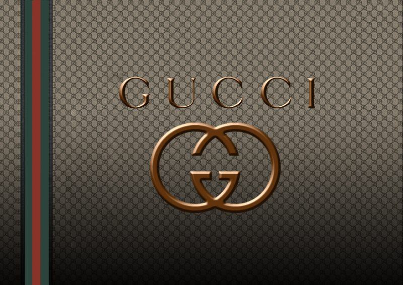 hình ảnh logo Gucci màu đồng