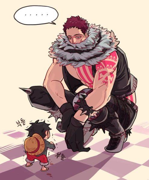 Ảnh chibi Katakuri và Luffy