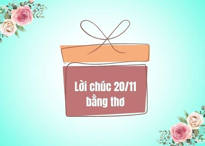 Lời chúc 20/11 bằng thơ