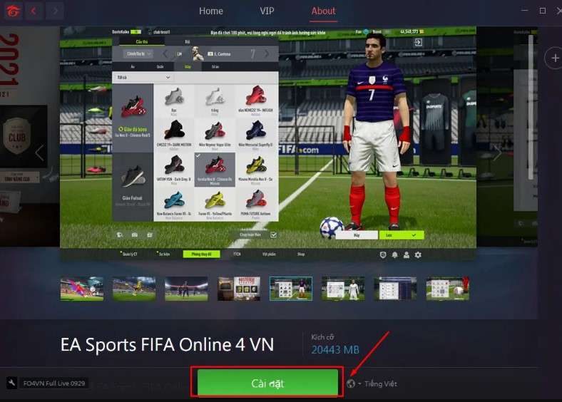 cấu hình chơi fifa online 4 3