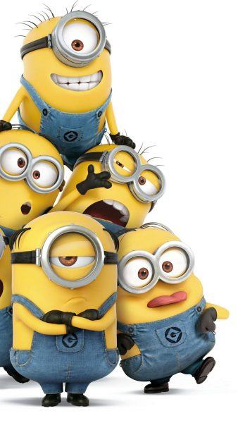 Hình nền minion lè lưỡi nhìn nhau