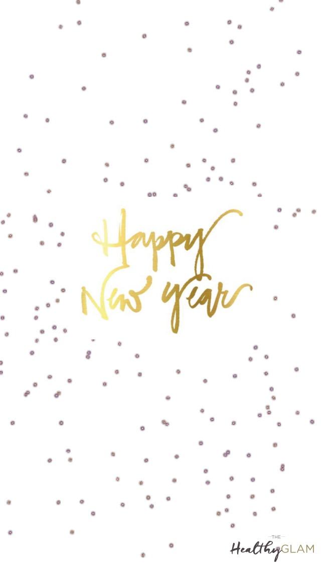 hình ảnh chúc mừng năm mới trên nền trắng chữ vàng