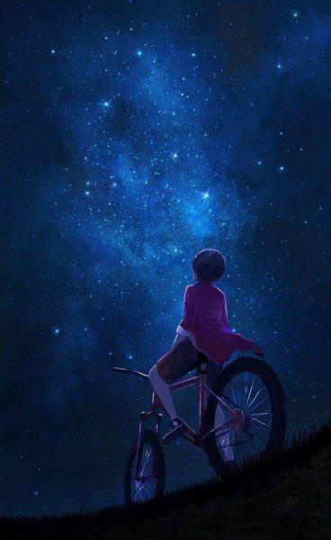 hình ảnh bầu trời đêm anime đẹp nhất