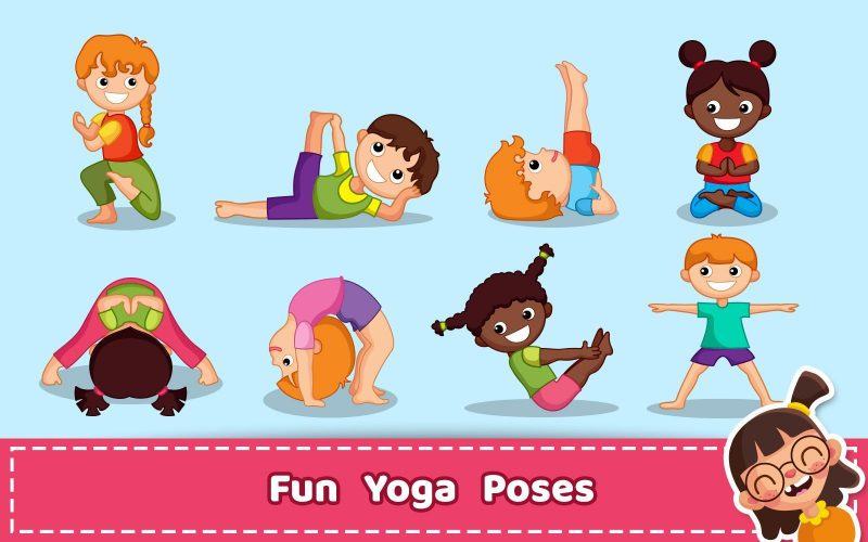 Hình ảnh yoga hoạt hình dễ thương