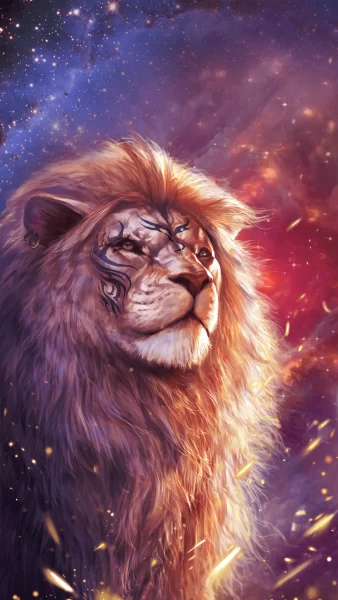hình ảnh 3d của một con sư tử