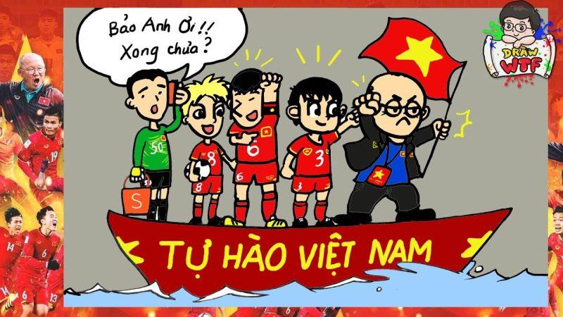 vẽ cái đầu tự hào là chibi việt nam dễ thương