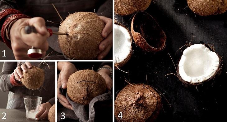 Sơ chế cách nấu cơm dừa nước cốt dừa 1