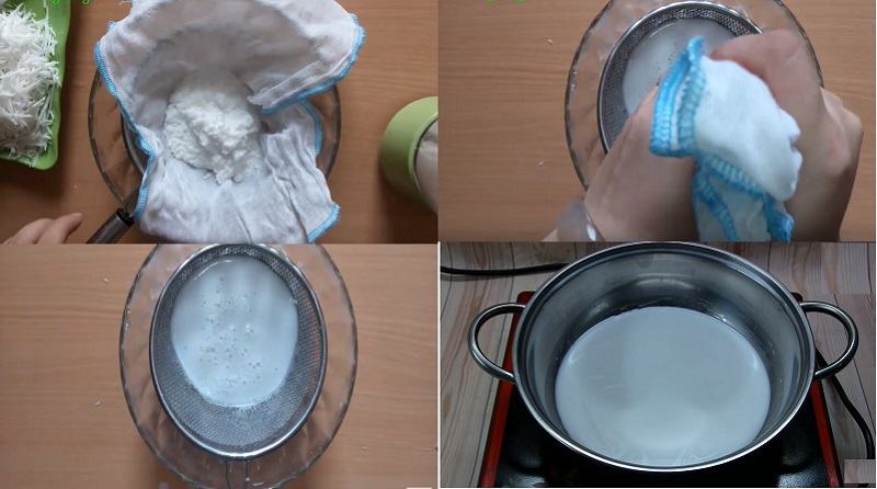 nấu nước cốt dừa 1