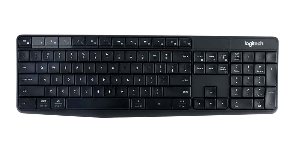 Bàn phím không dây Logitech K375S Màu đen (Bluetooth, Wireless, kết nối đa  thiết bị)