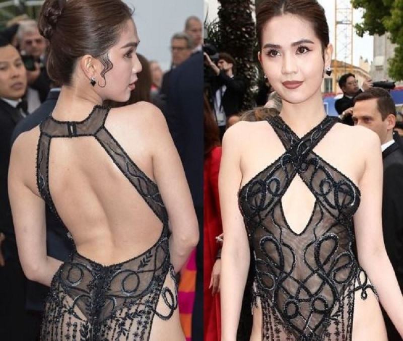 Cannes 2021 có nhiều mỹ nhân ăn mặc hở hang để gây chú ý, như Ngọc Trinh tại Cannes 2019.