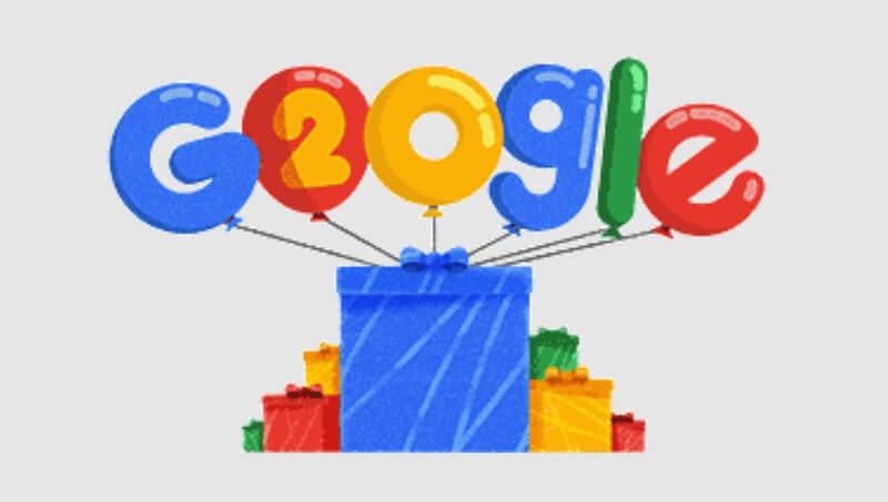 Sinh nhật lần thứ 20 của Google