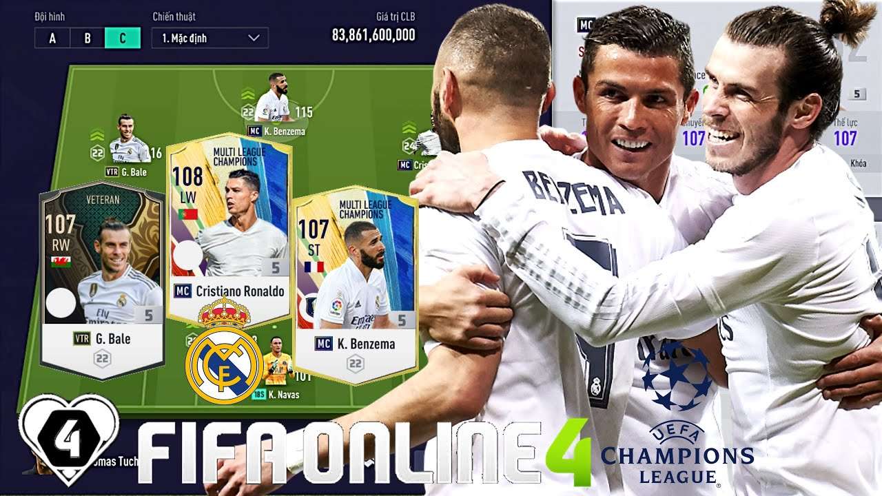 Real Madrid FO4 đội hình 3