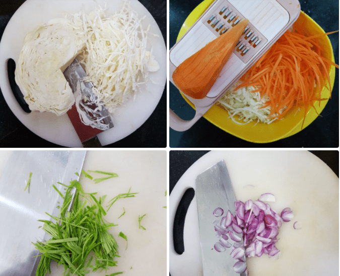 cách làm gỏi gà bắp cải