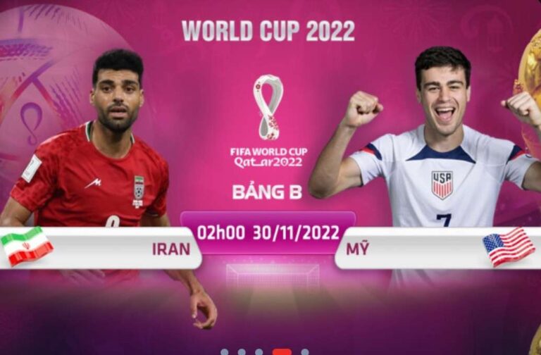 Trực Tiếp Iran vs Mỹ (Bảng B) Link Xem Online FULL