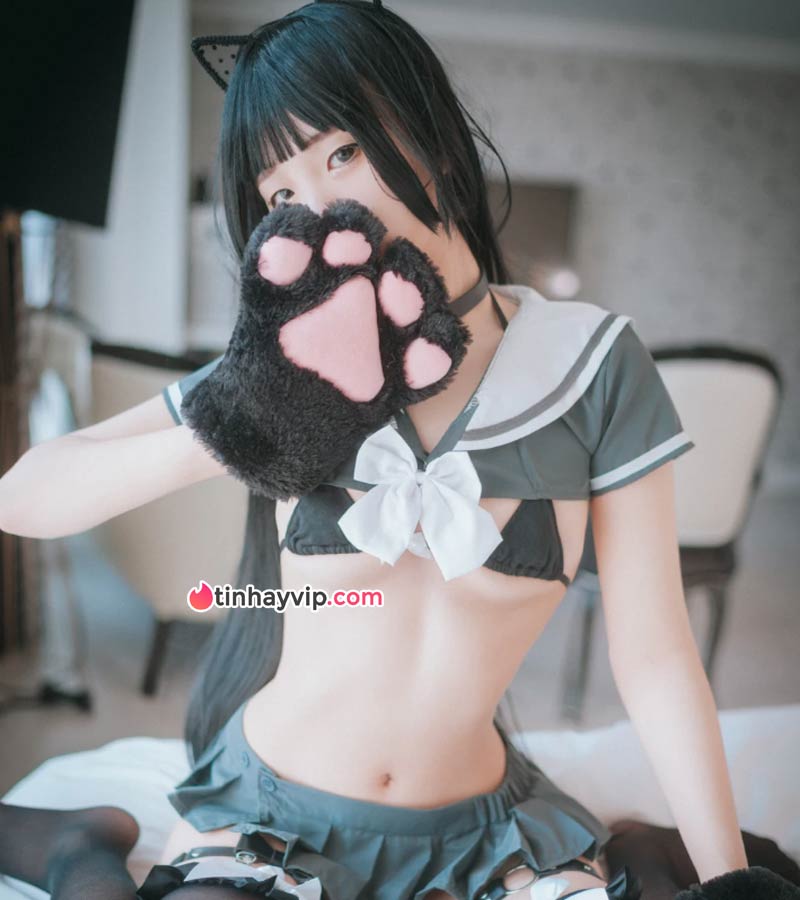 Jeong Jenny cosplay mèo waifu 6