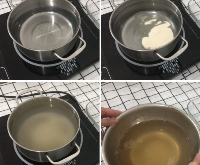 cách làm thạch sữa dừa 2