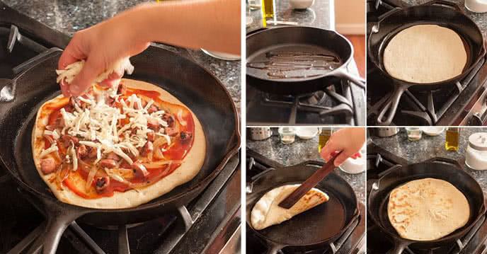 Cách làm 9 .  pizza