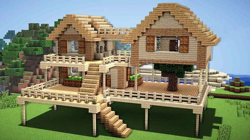 xây nhà trong minecraft 24