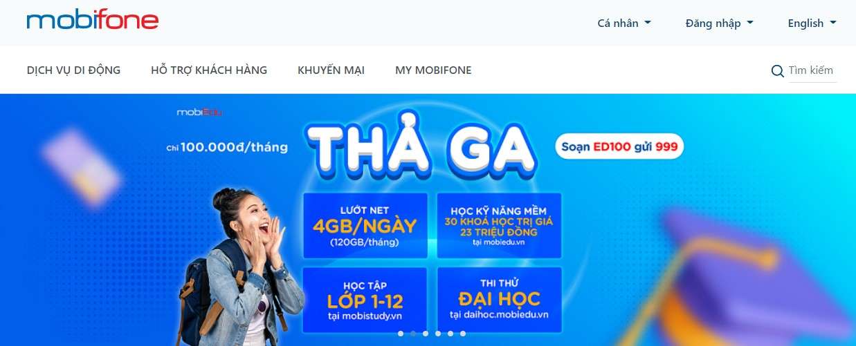 Cách kiểm tra dung lượng 4G Mobi 4